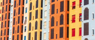 colorful building facades