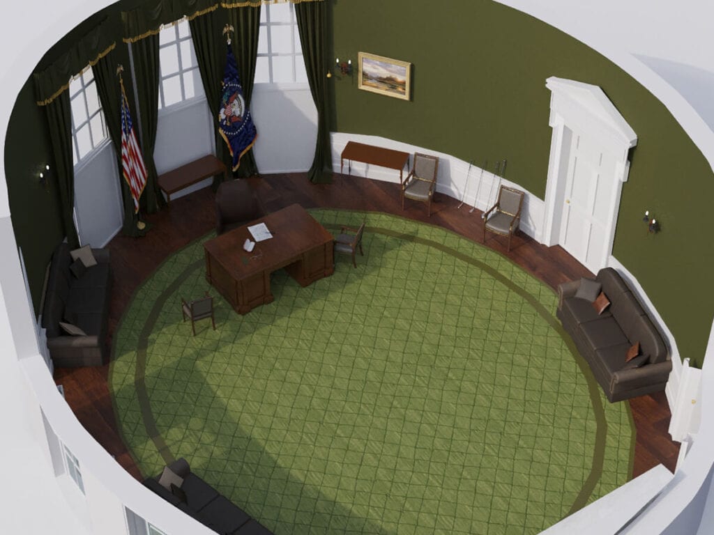 Comparison of US Presidents' Oval Offices 